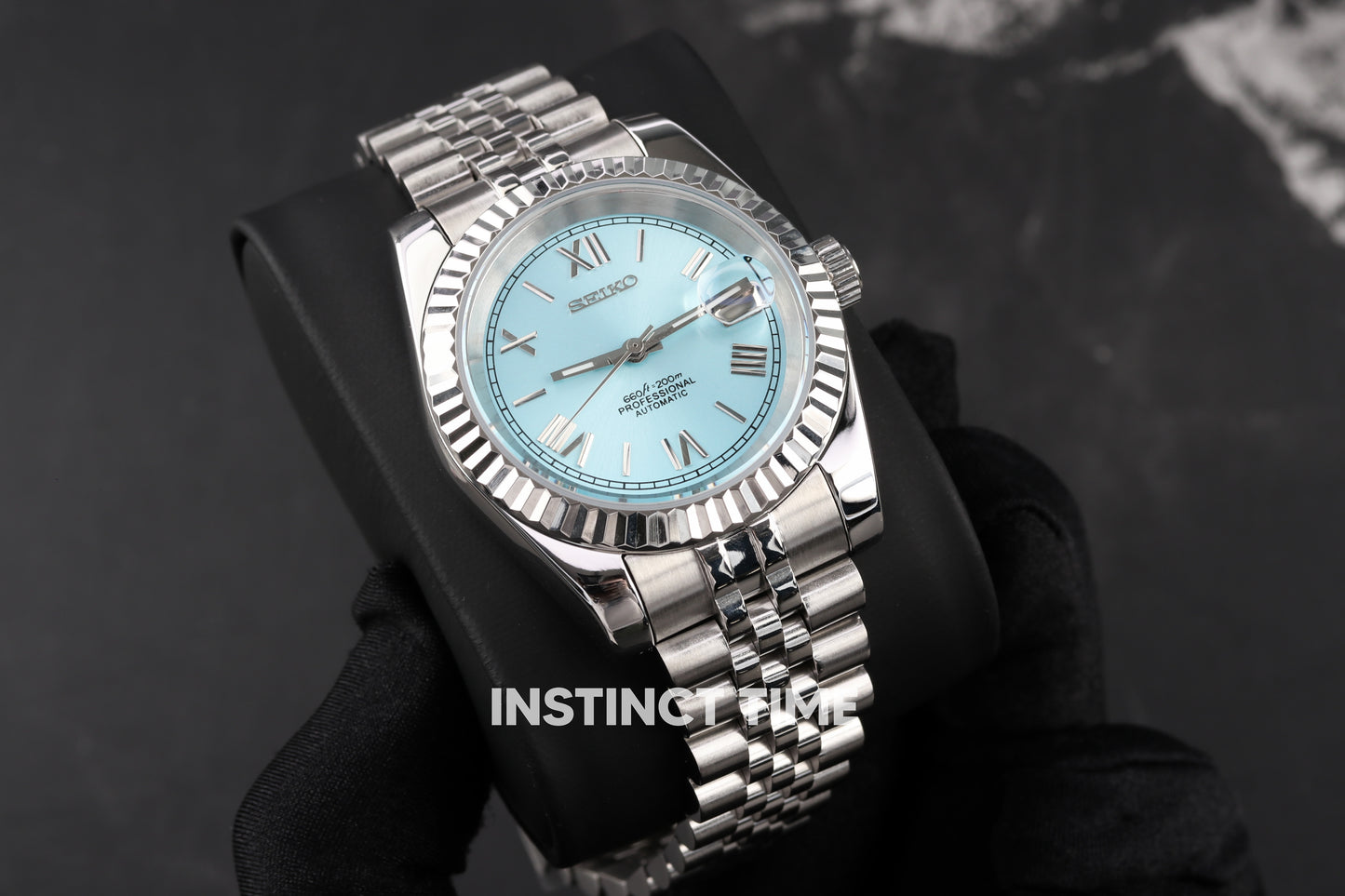 SEIKOJUST PLATINUM BLUE 39MM