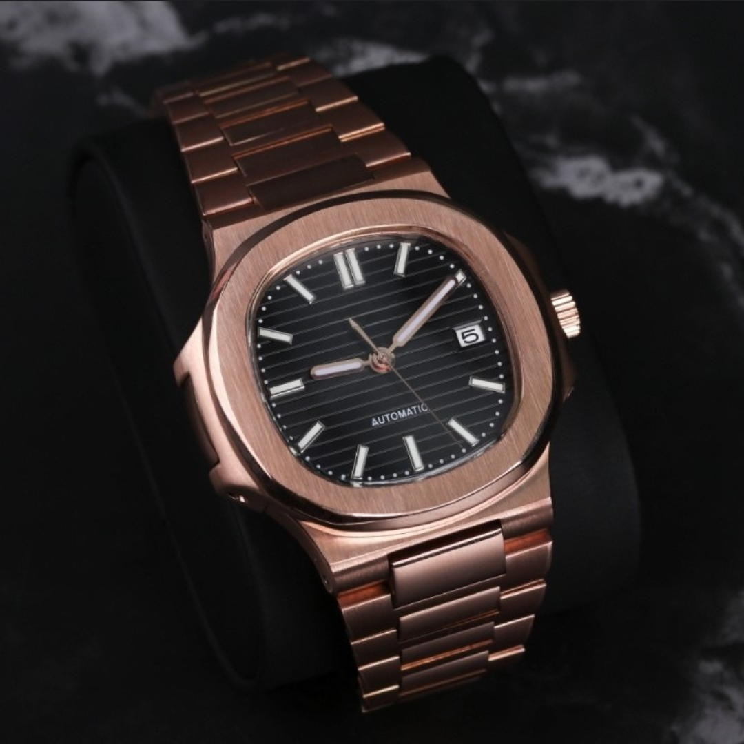 NAUTIKO ROSE GOLD BLACK