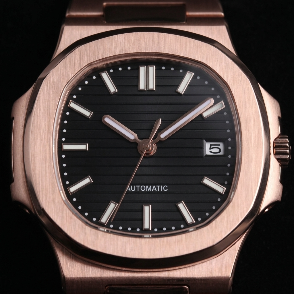 NAUTIKO ROSE GOLD BLACK