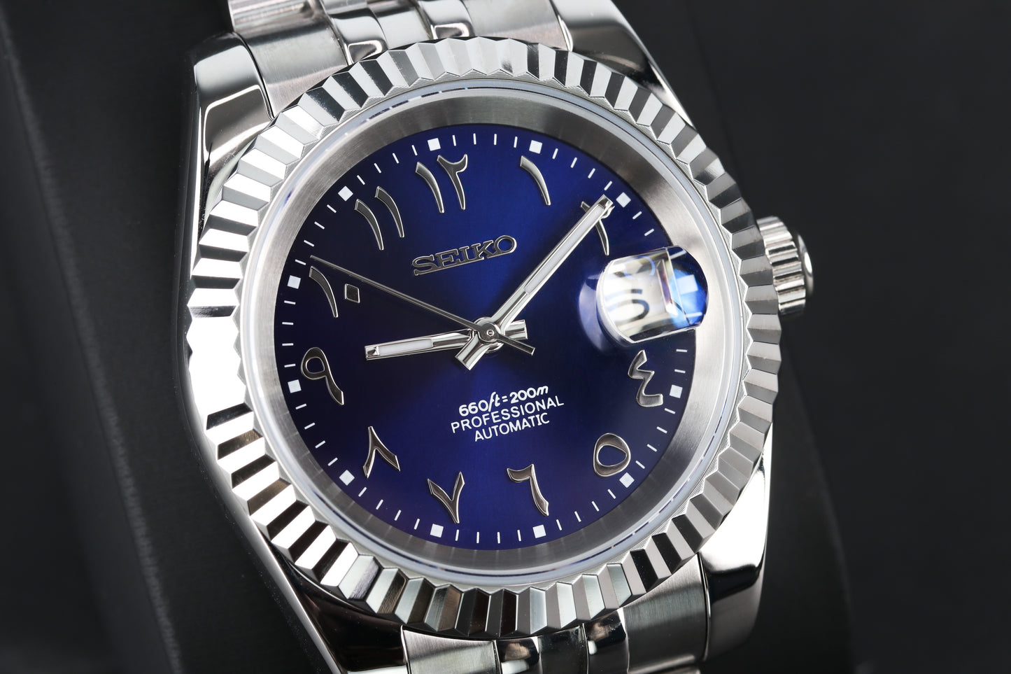 SEIKOJUST 39MM BLUE ARABIC