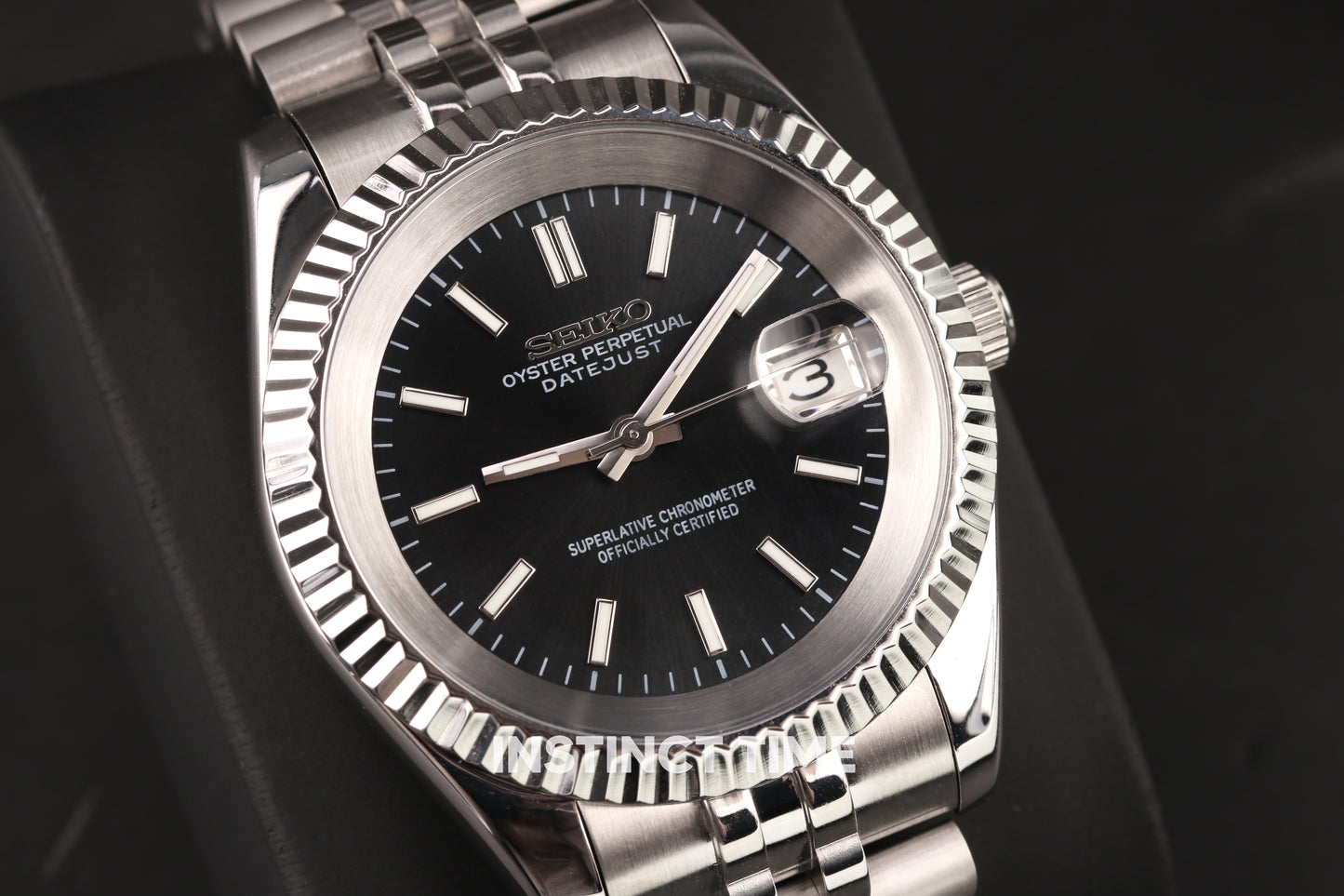 SEIKOJUST BLACK 39MM
