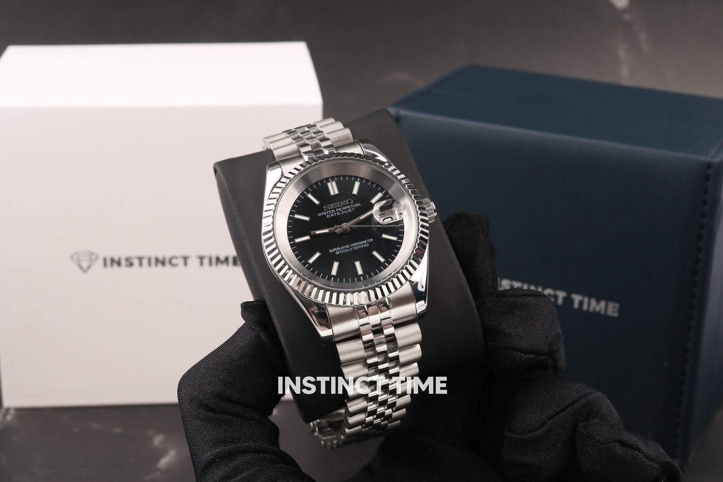 SEIKOJUST BLACK 39MM