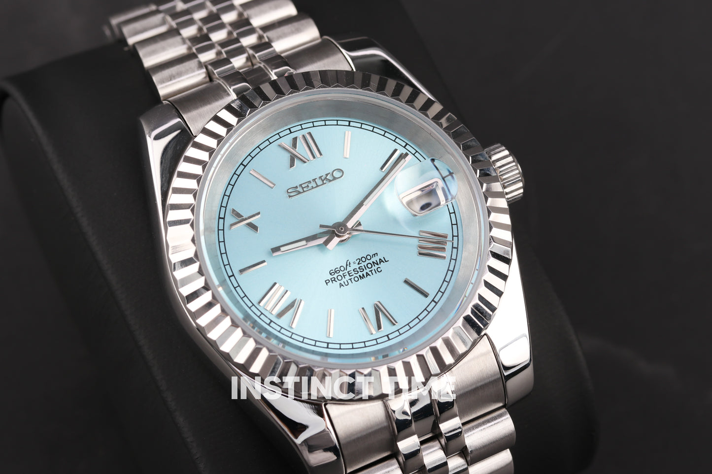 SEIKOJUST PLATINUM BLUE 39MM