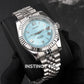 SEIKOJUST PLATINUM BLUE 39MM