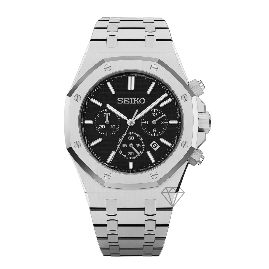 ROYAL SEIKOAK BLACK CHRONOGRAPH