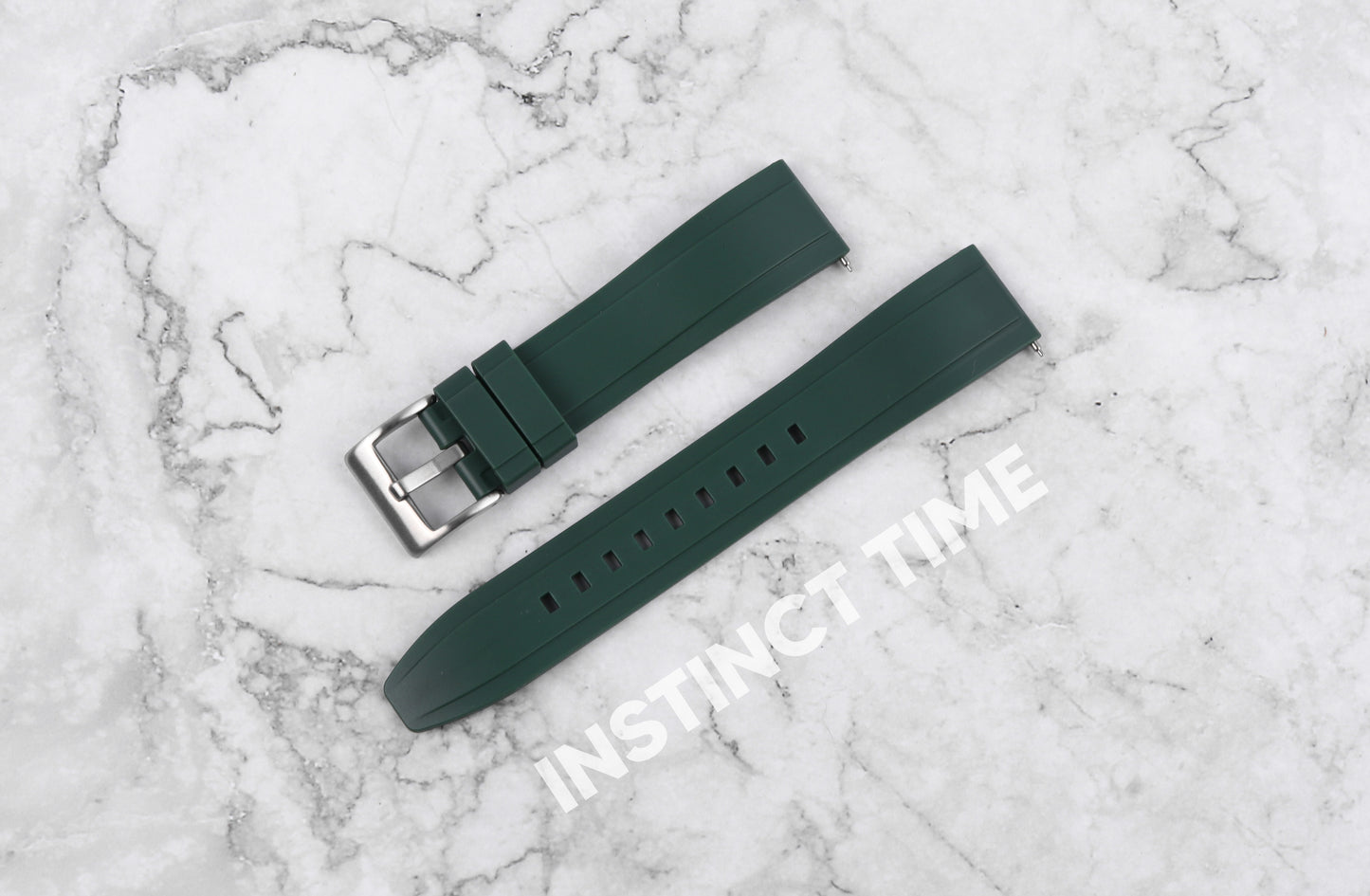 Vulcanized FKM Rubber Watch Strap 20mm