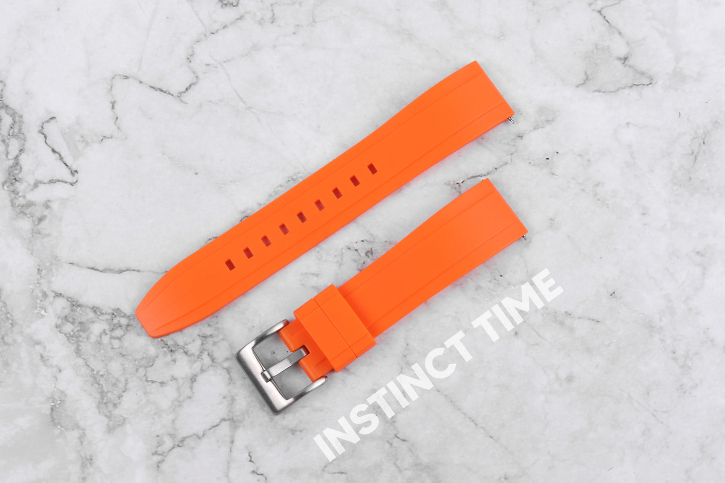 Vulcanized FKM Rubber Watch Strap 20mm