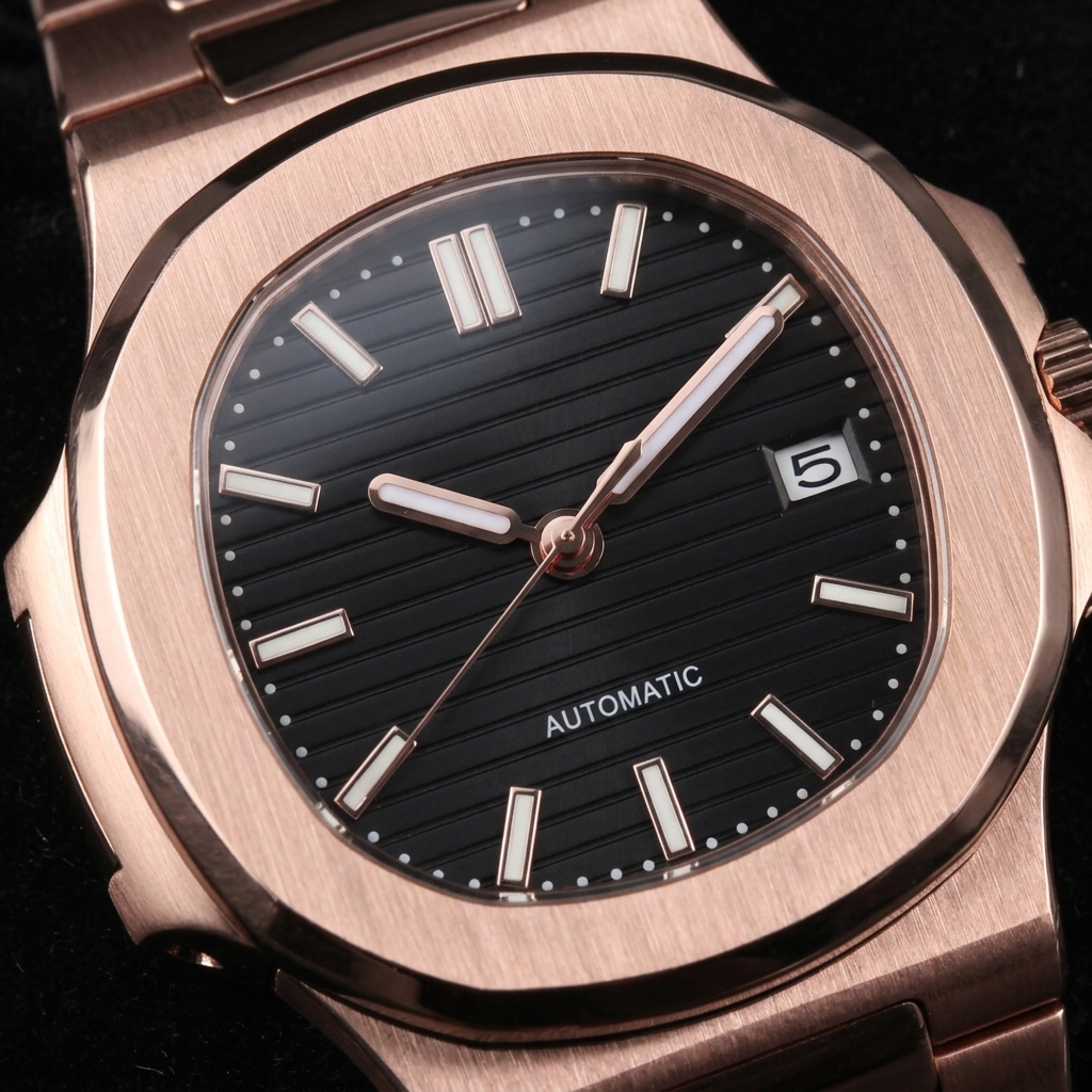 NAUTIKO ROSE GOLD BLACK