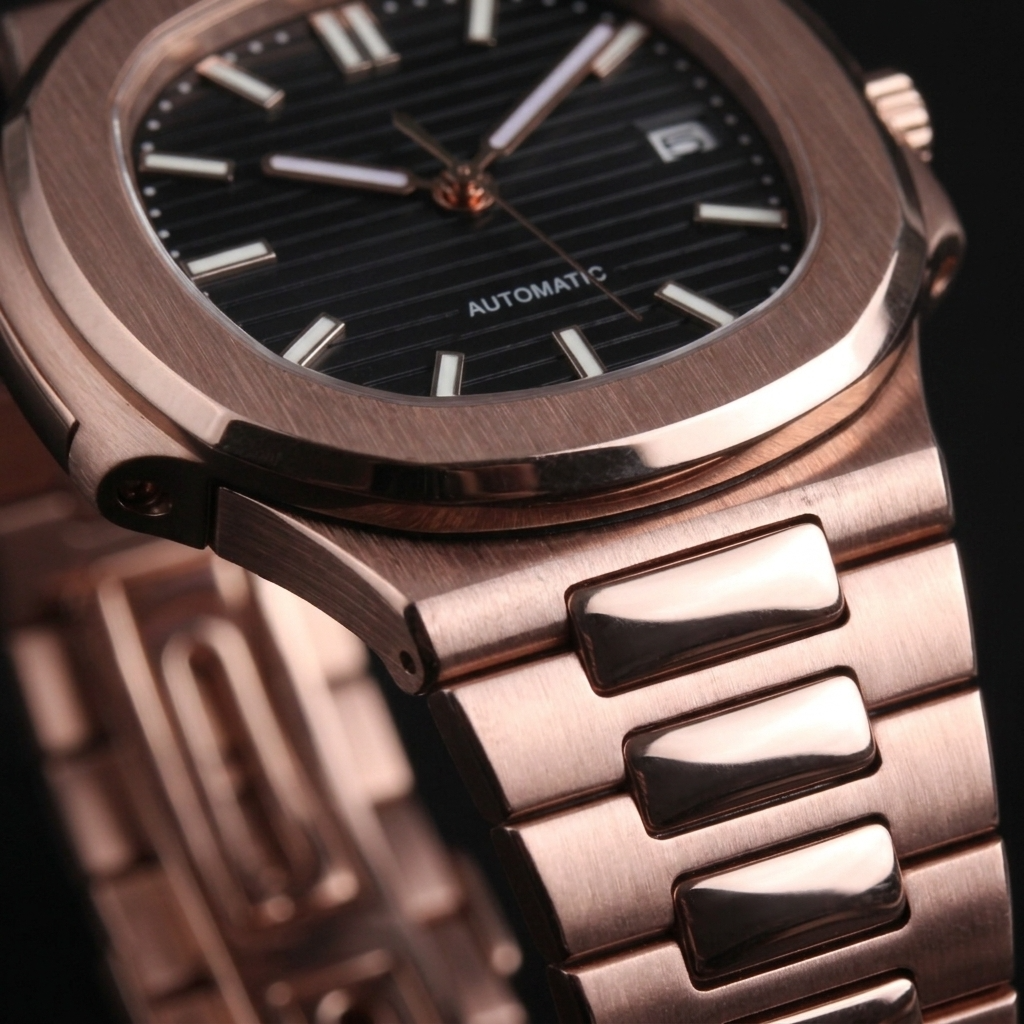 NAUTIKO ROSE GOLD BLACK