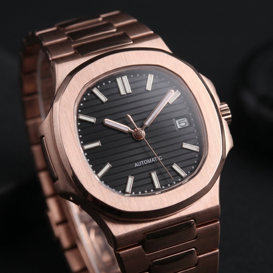 NAUTIKO ROSE GOLD BLACK