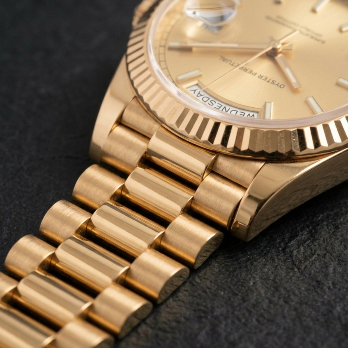 VINTAGE GOLD-DAY 39MM