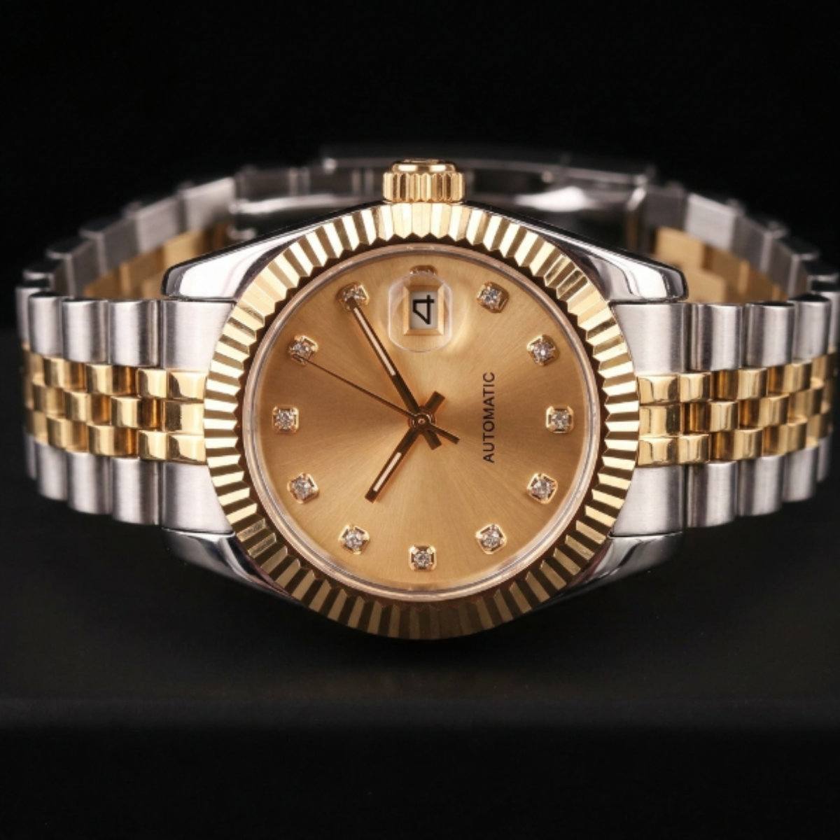 SEIKJUST GOLD DIAMOND DIAL 31mm