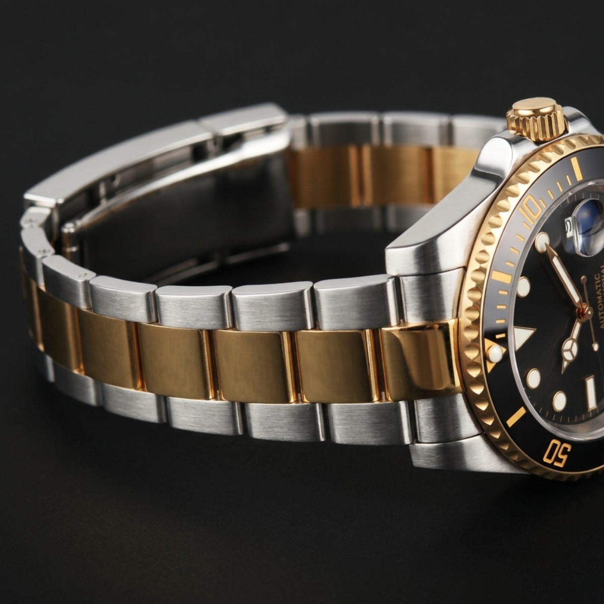 SEIKMARINER GOLD & BLACK