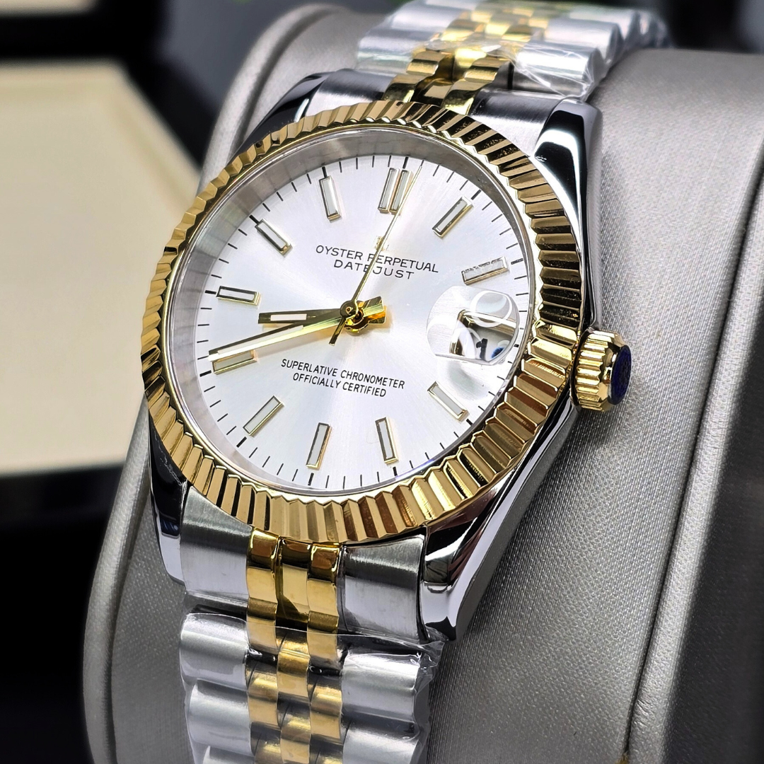 SEIKJUST WHITE GOLD 36mm