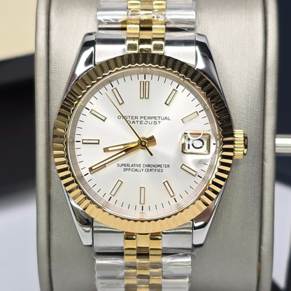 SEIKJUST WHITE GOLD 36mm