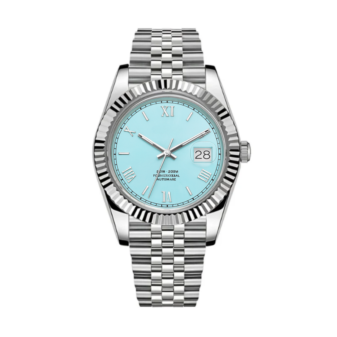 SEIKJUST PLATINUM BLUE 39MM