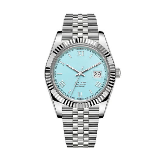 SEIKJUST PLATINUM BLUE 39MM