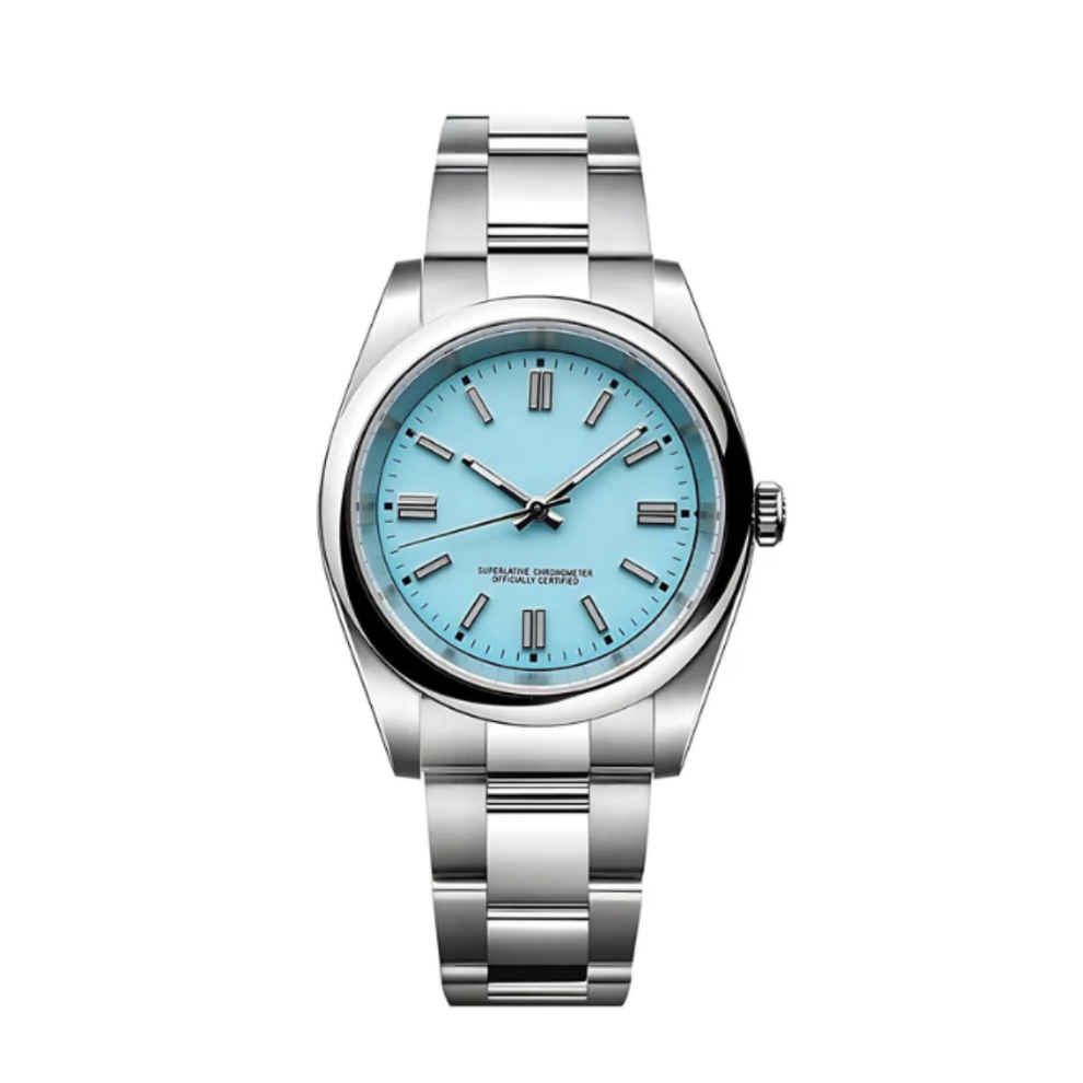 INSTINCT TIME 39mm Oystiko Tiffany Blue Watch: Precision & Durability ...
