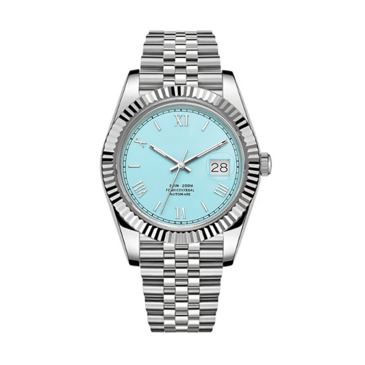 SEIKJUST PLATINUM BLUE 39MM