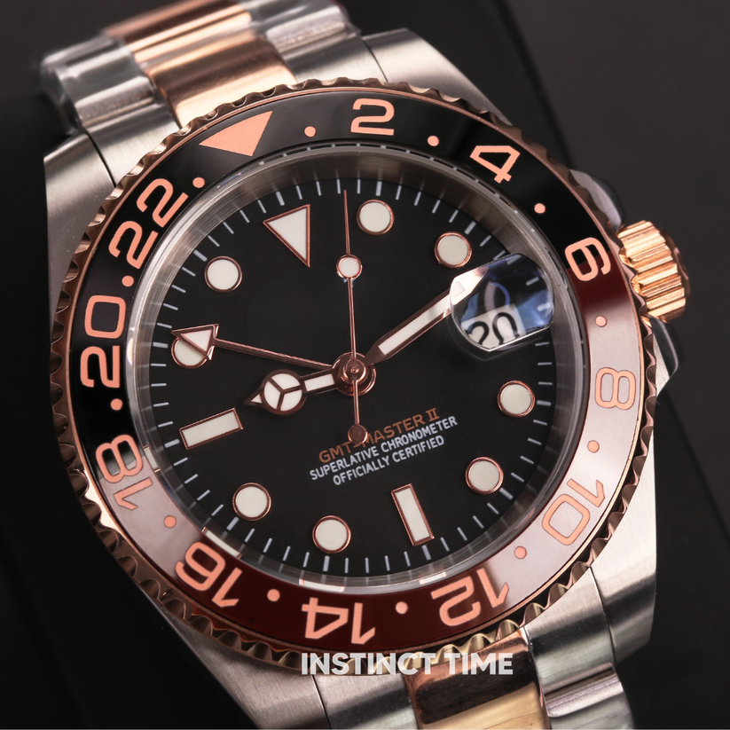 GMTEIKO Rootbeer GMT 40mm Automatic Watch | Instinct Time – instincttime